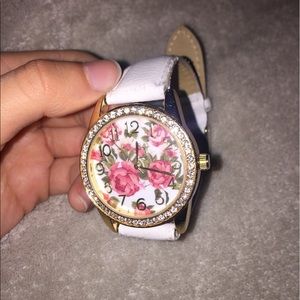 Floral shiny watch!